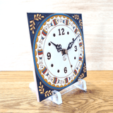 タイルの掛け時計:小魚 - タイル工房コルメーナ