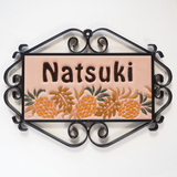 パイナップル - ハワイアンデザインのタイル表札