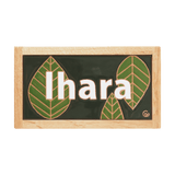 はっぱ - フラワーデザインのタイル表札