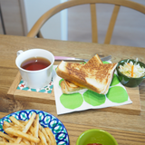 カフェトレー:エメラルド - タイル工房コルメーナ