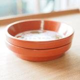 名前入りペット用のご飯皿(小) - タイル工房コルメーナ