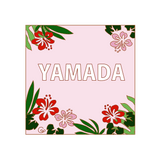 表札 ハワイアン:ミニハイビスカス - タイル工房コルメーナ