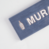 表札 シンプル:ブルーグレー - タイル工房コルメーナ