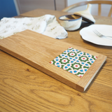 カフェトレー:ペルシャンフラワー - タイル工房コルメーナ