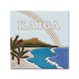 ダイアモンドヘッド - ハワイアンデザインのタイル表札